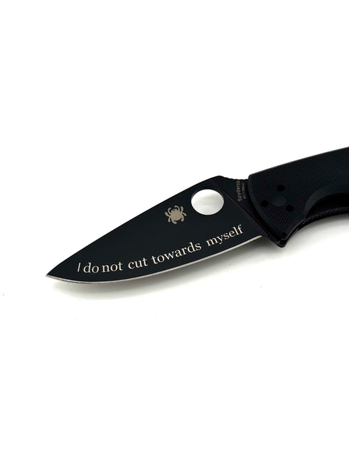 Add on: “I do not cut towards myself”