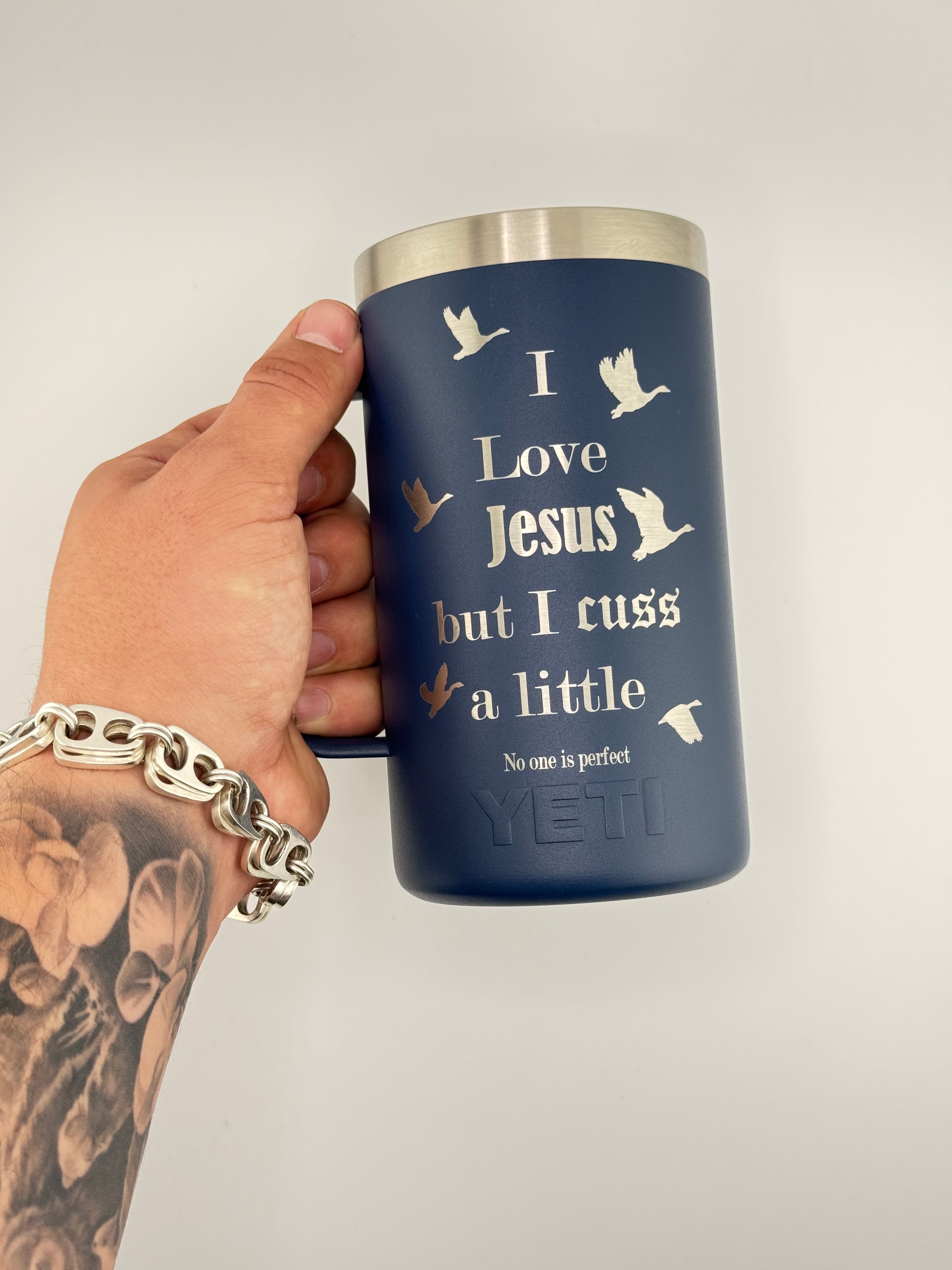 Yeti 24oz Mug w/quote