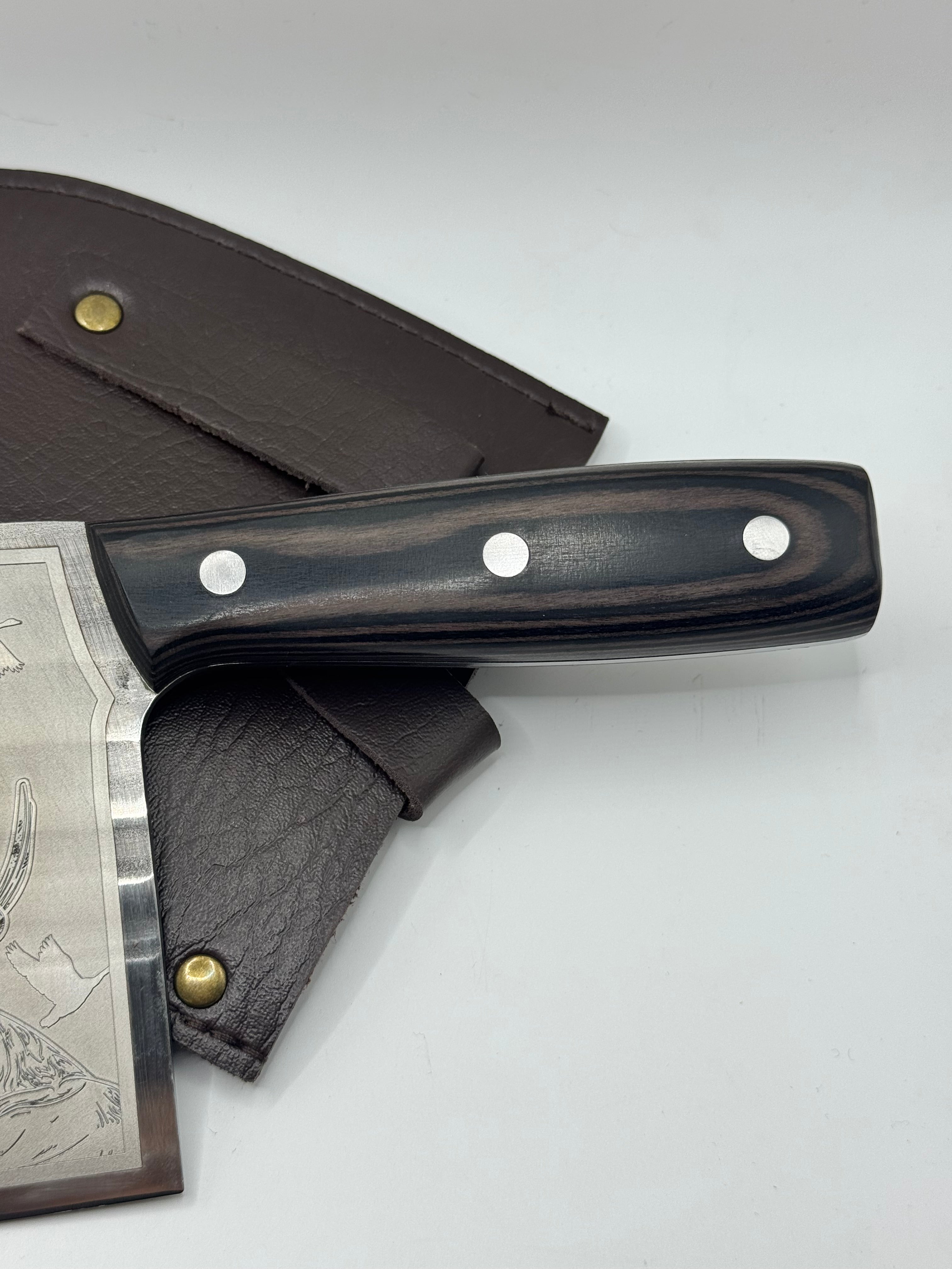 One Side Chef Knife (Deer Design)