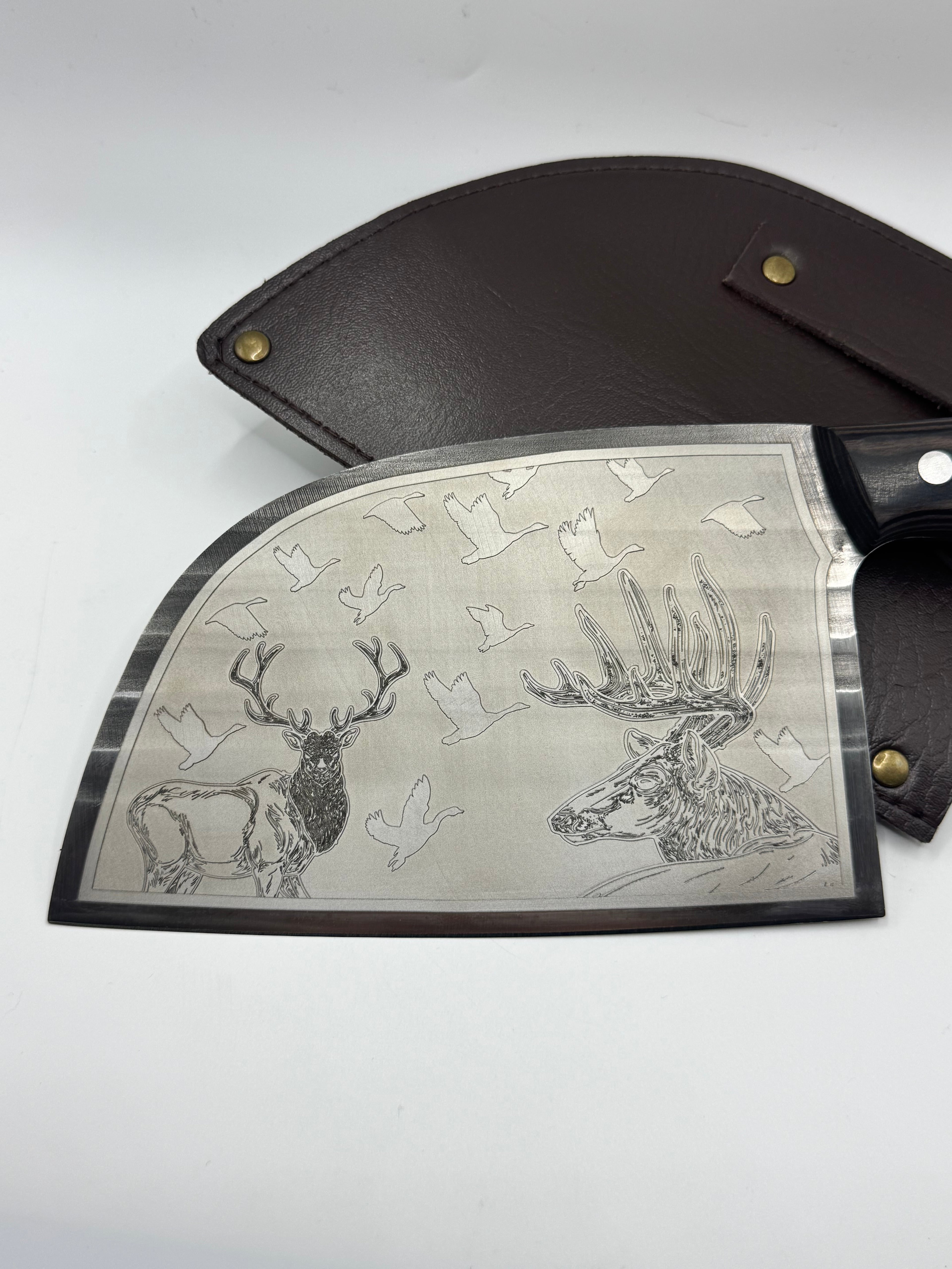One Side Chef Knife (Deer Design)