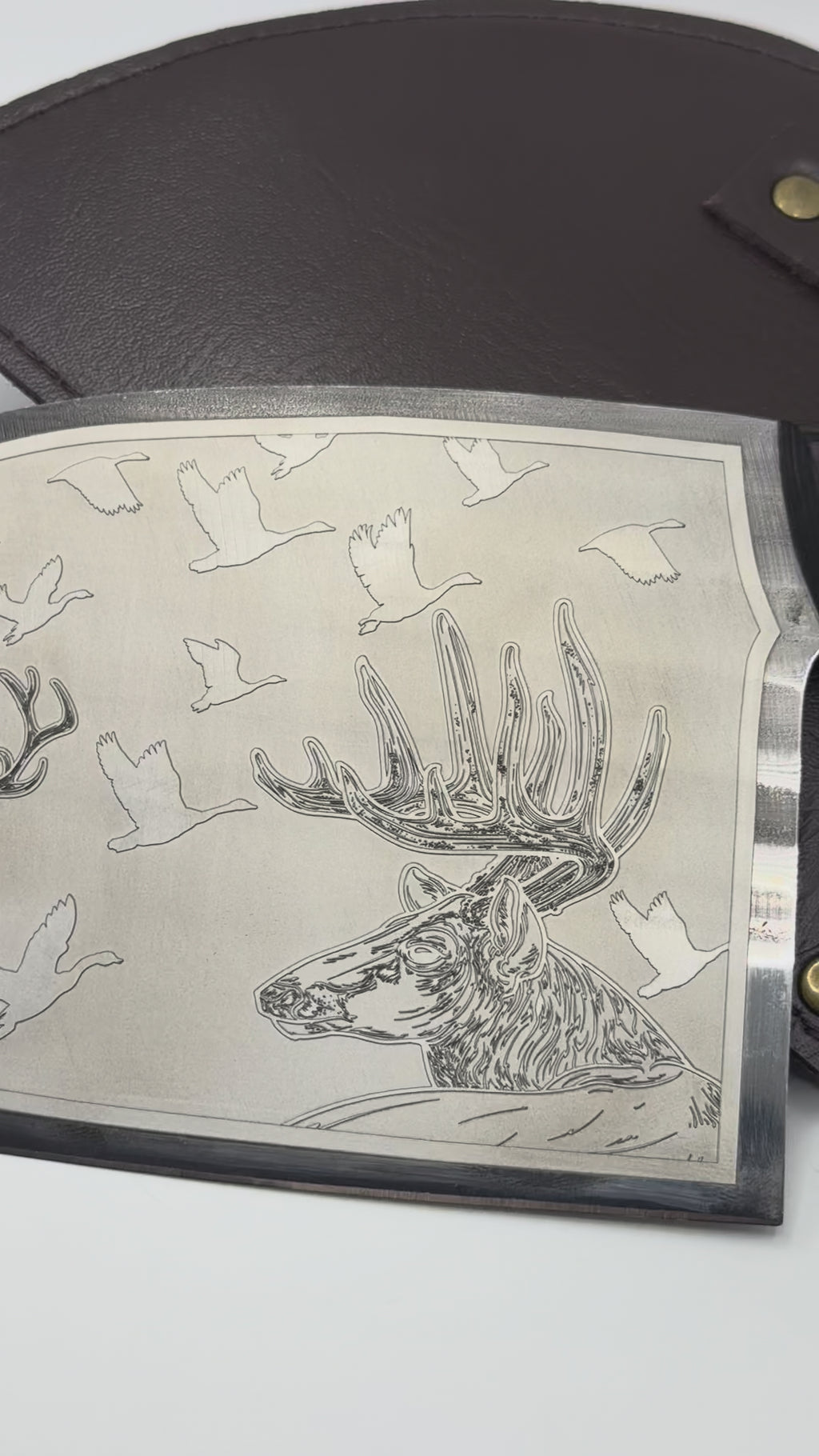 One Side Chef Knife (Deer Design)