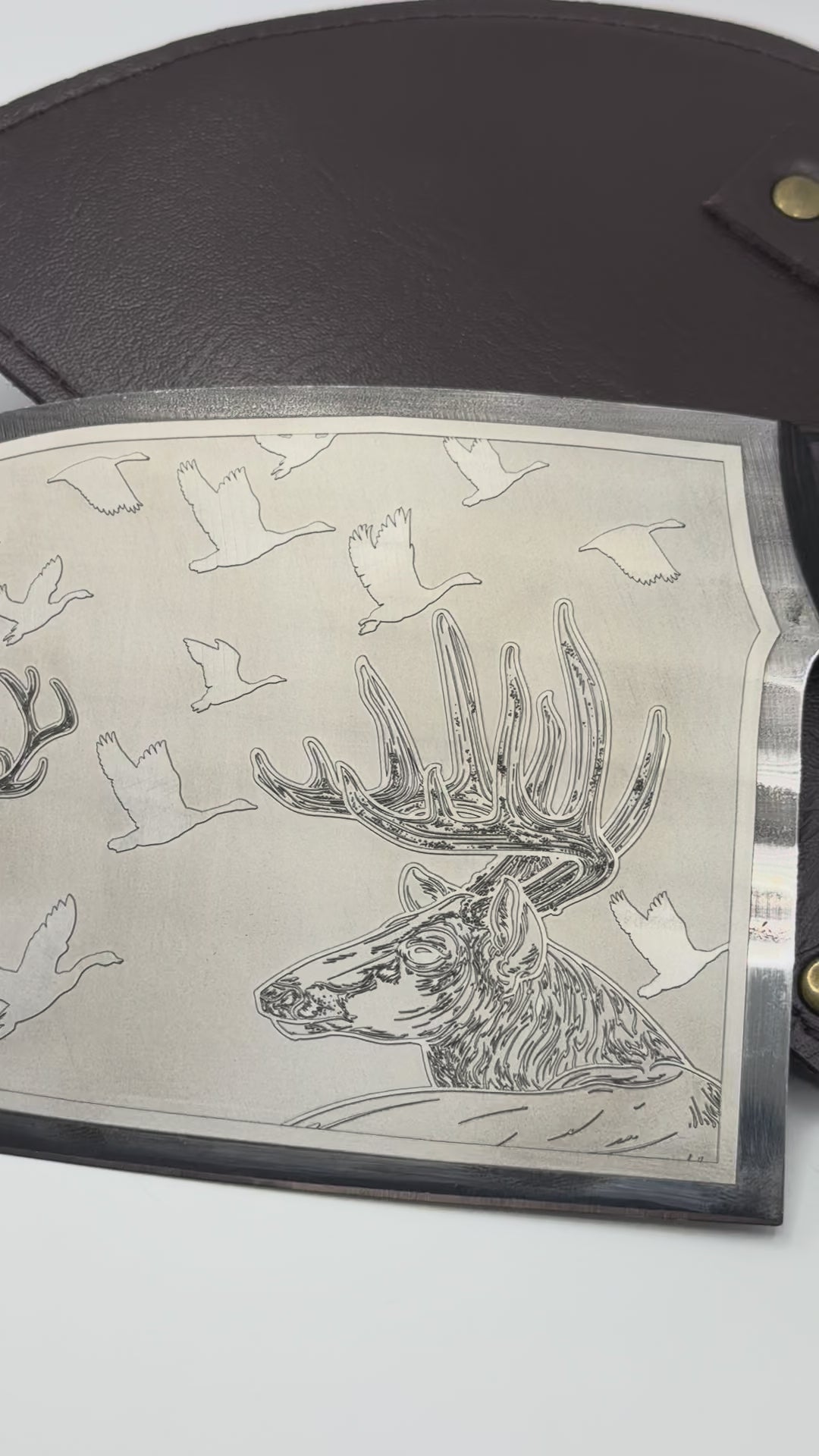 One Side Chef Knife (Deer Design)