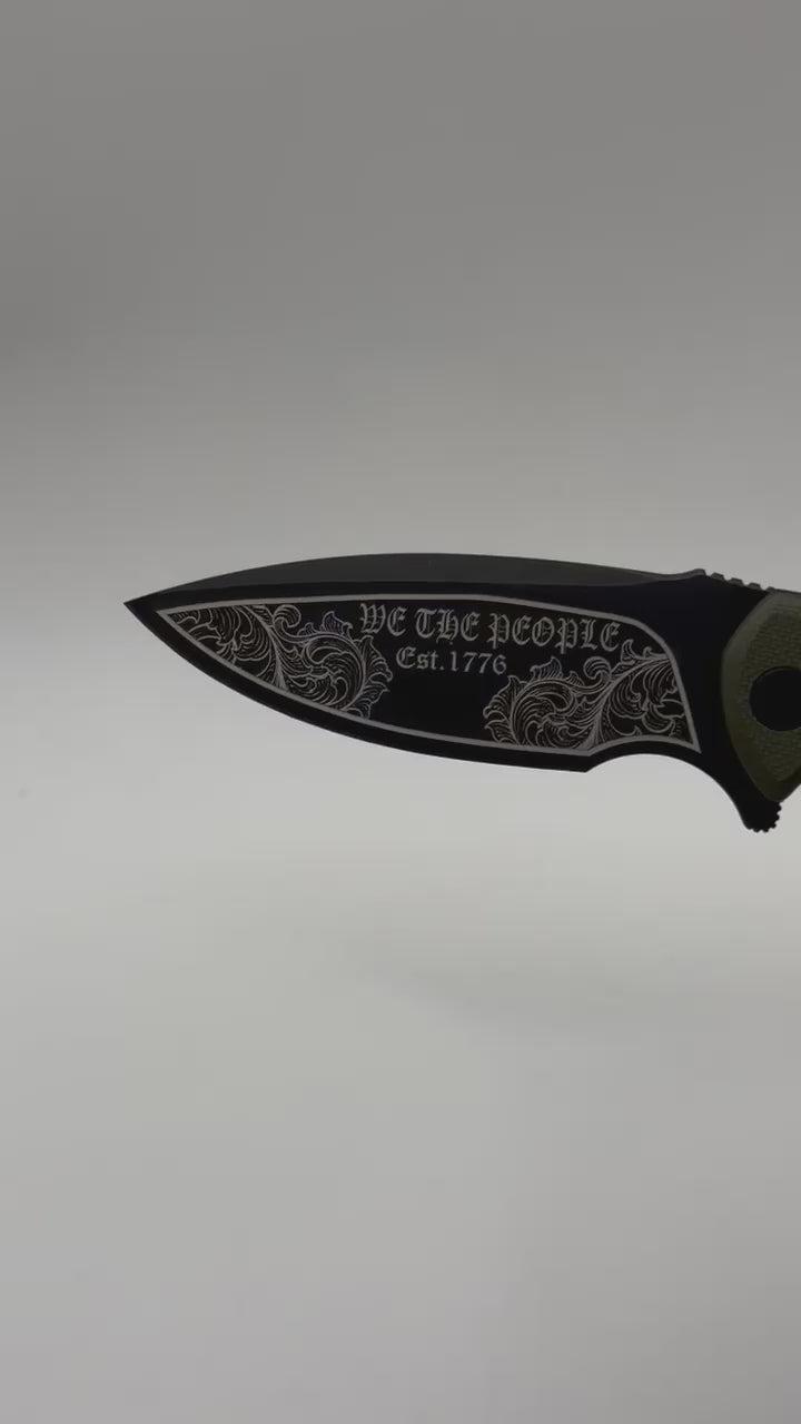 America Theme Pocket Knife